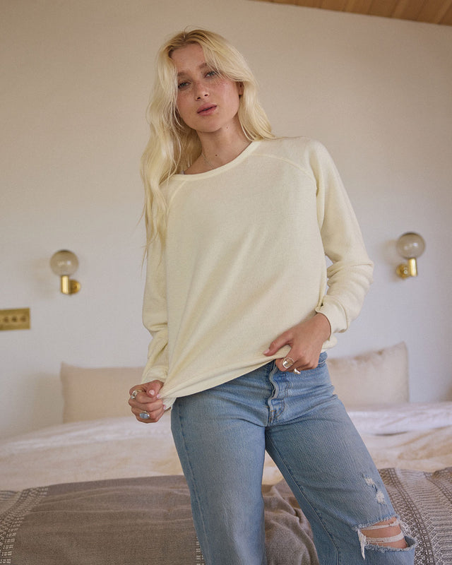 INSIDE OUT FLEECE CREW