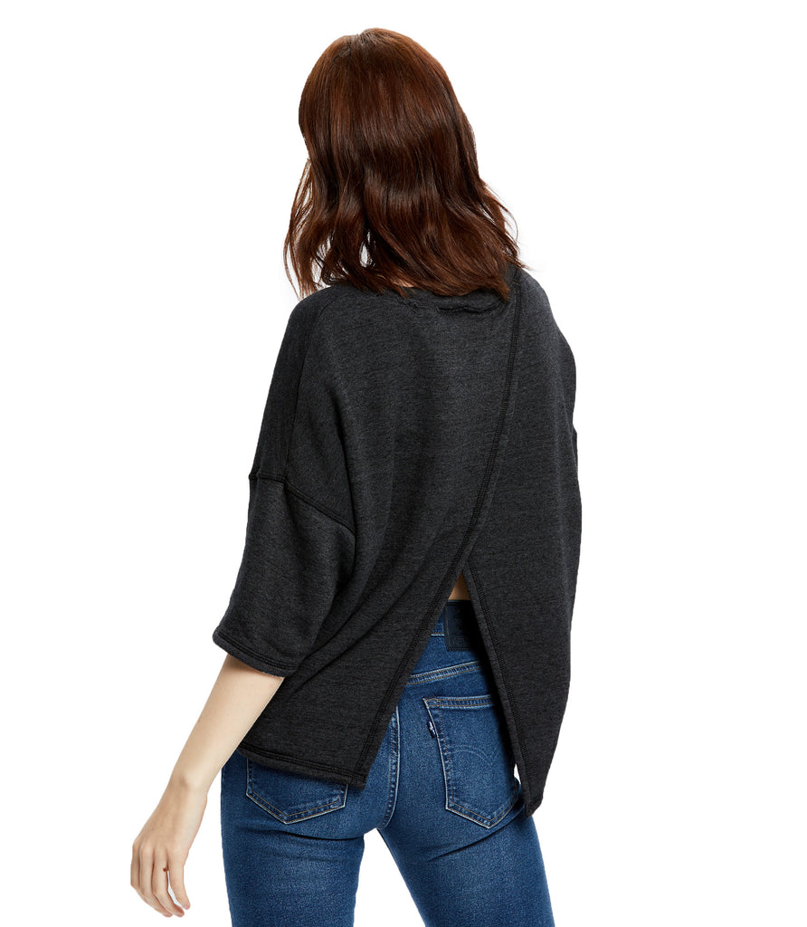 Women's Open Cross Back Drop Shoulder Top