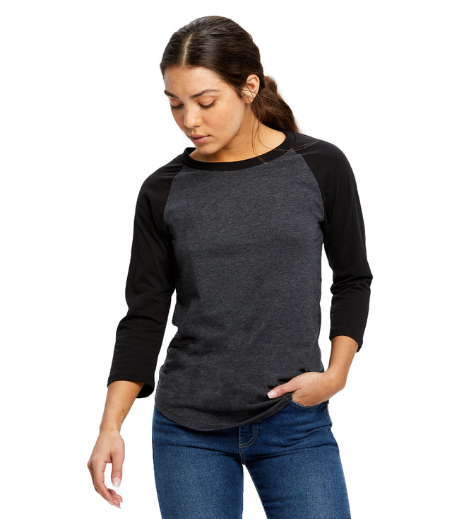 Women's 3/4 Sleeve Baseball Raglan