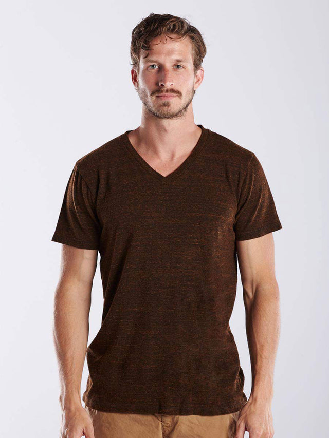 Men's Short Sleeve V-neck - Overdyed