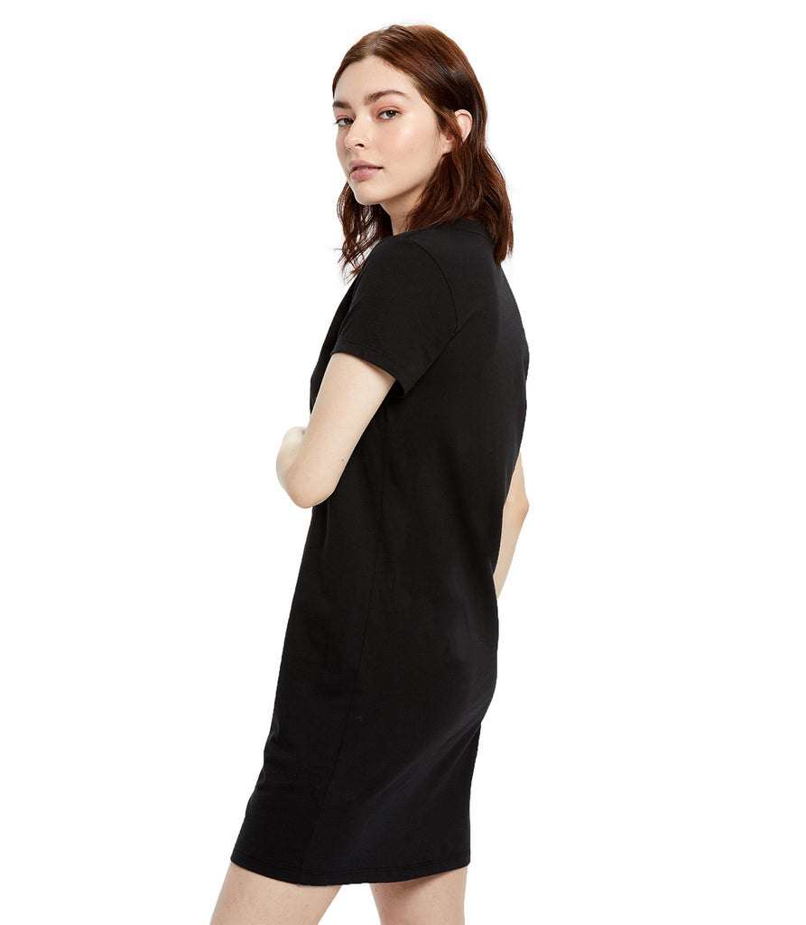 Women's Cotton T-Shirt Dress Navy Blue / L Women's Cotton T-Shirt Dress Navy Blue / L