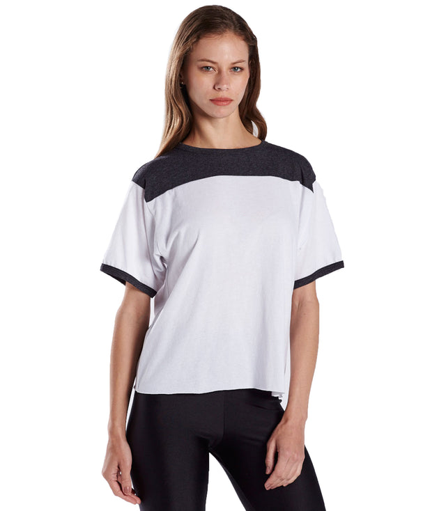 Women's Boxy Yoke Recycled Tee