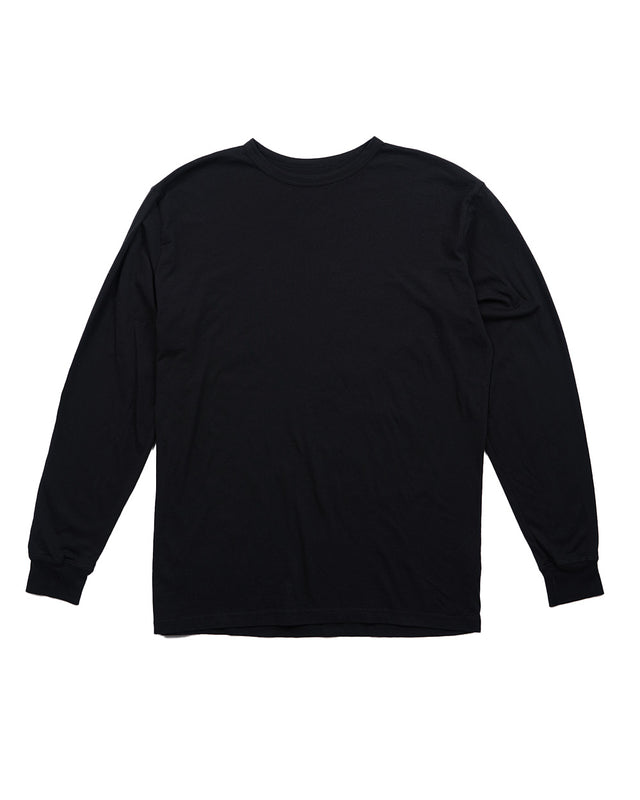 MEN'S PIMA CREW GARMENT DYED LONG SLEEVE