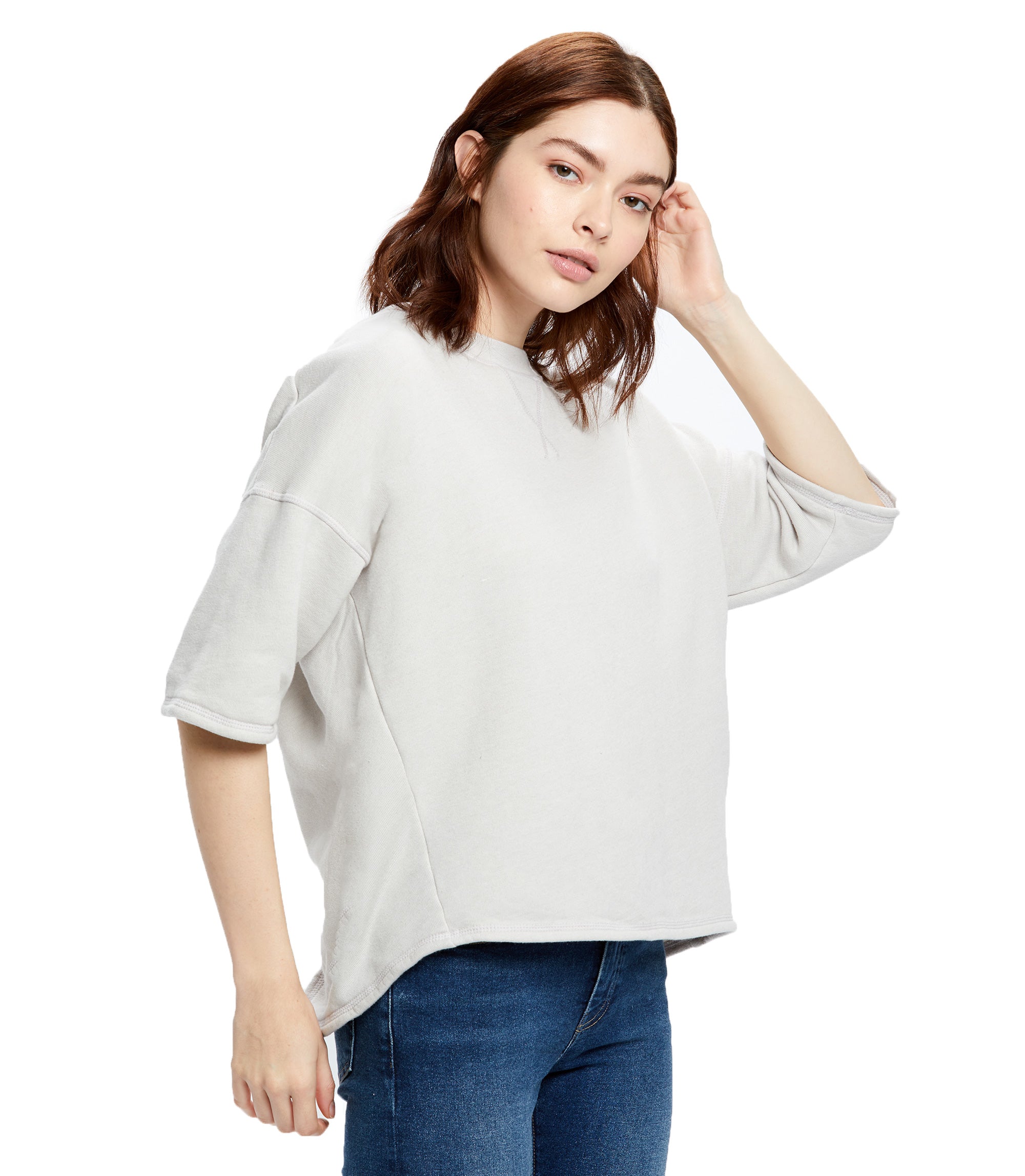 Women's Open Cross Back Drop Shoulder Top