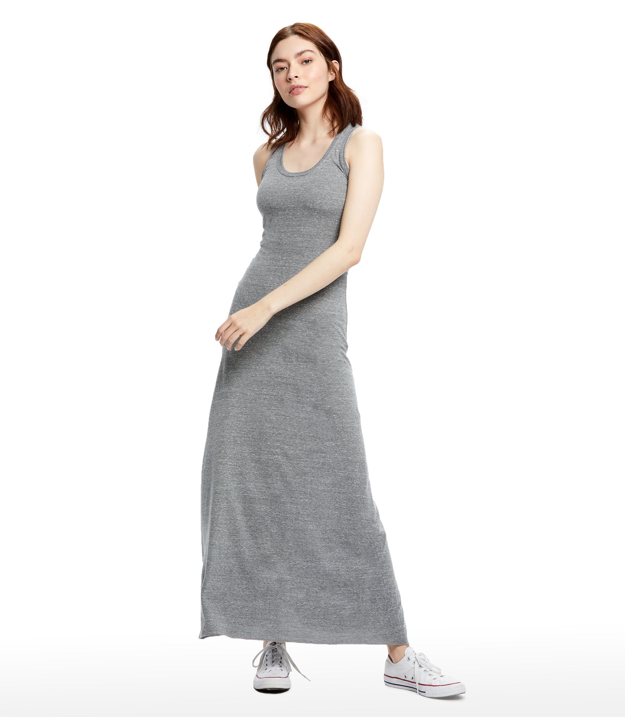 grey racerback maxi dress Women's Racerback Dress Tri-grey / XL