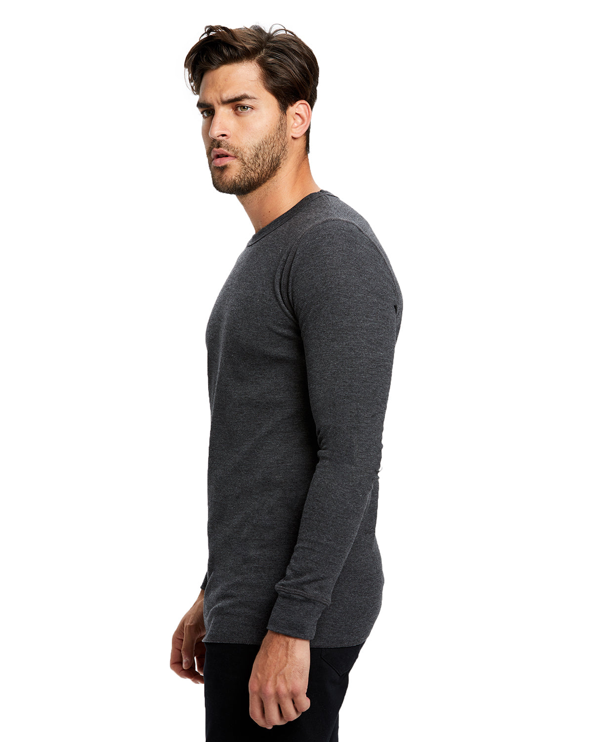 Thermal Long Sleeve Crew Neck Pullover in Long Sleeve