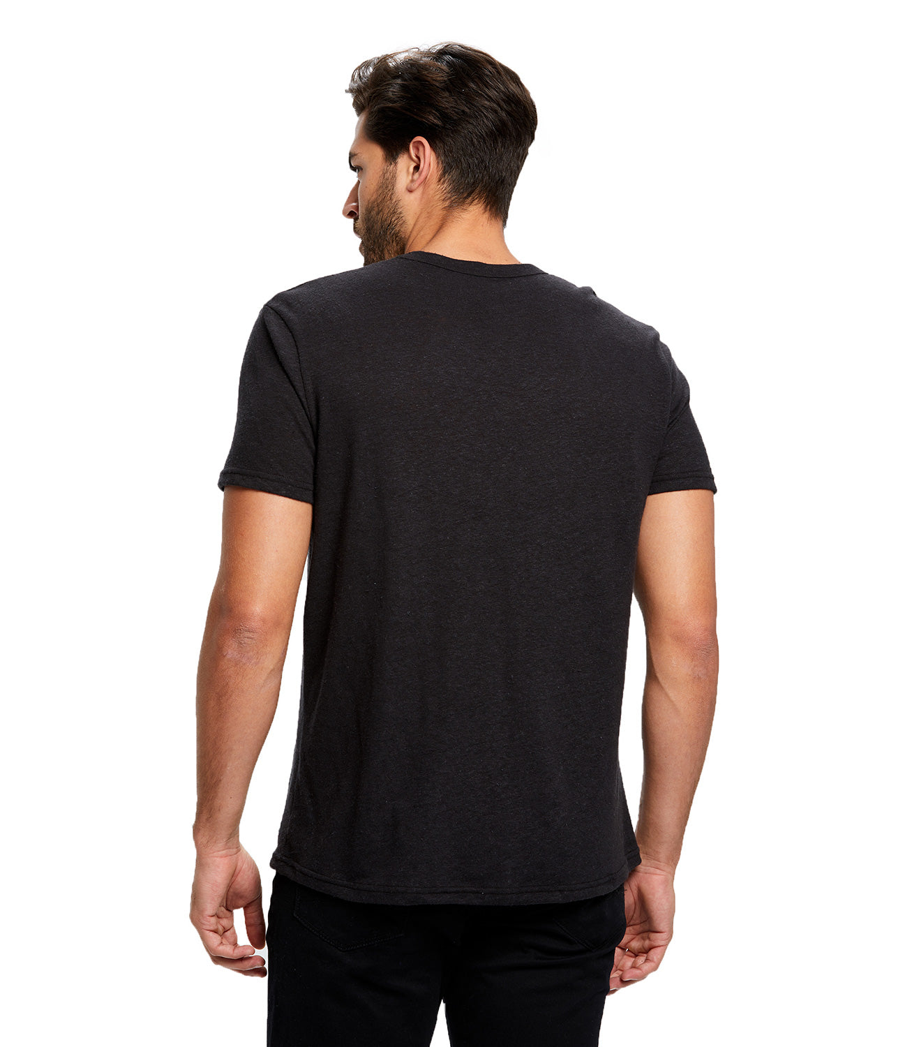 Hemptique Hemp Blank T-shirts - Organic Cotton/Hemp Blend T-Shirt L / Black Crew Neck
