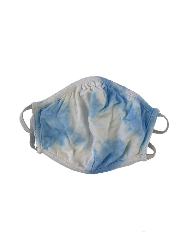 Tie Dye Cloud Blue Double Layer Adjustable Face Mask