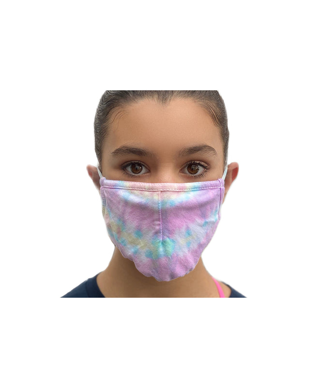 Tie Dye Sherbet Double Layer Adjustable Face Mask